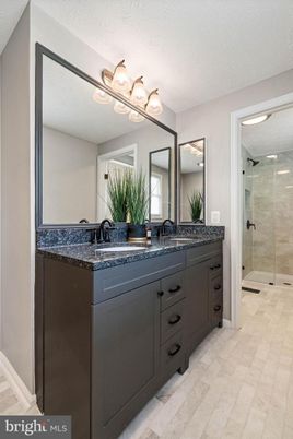 Bathroom, Dual Sink Vanities, Glass Shower, Interior