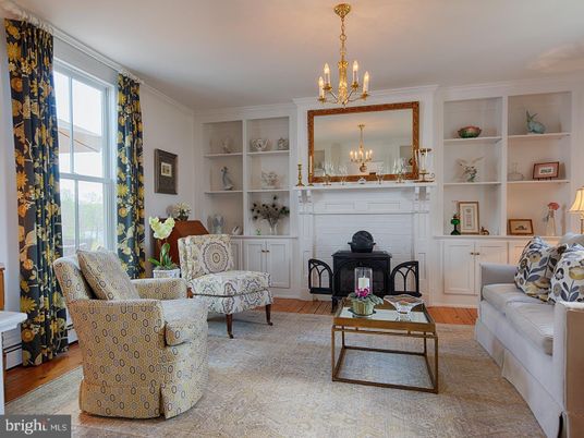 Chandelier, Fireplace, Interior, Living room, Wood Texture Flooring
