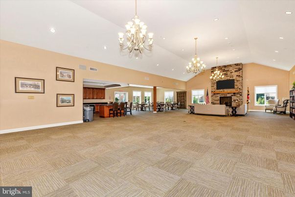 Chandelier, Dining room, Fireplace, Interior, Kitchen, Living room, Recessed Lighting