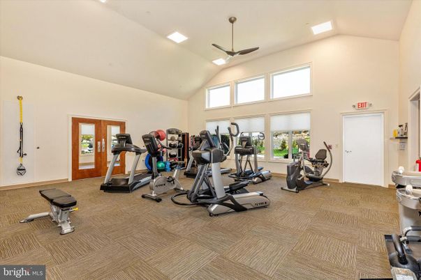 Fitness Equipment, Gym, Interior, Recessed Lighting