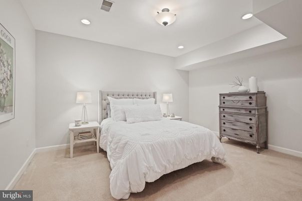 Bedroom, Interior, Recessed Lighting