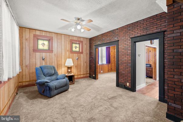 Empty room, Interior, Stone Walls, Wooden Walls