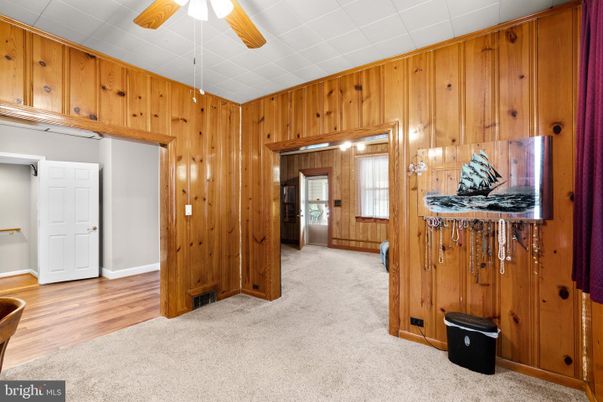 Empty room, Interior, Wood Texture Flooring, Wooden Walls