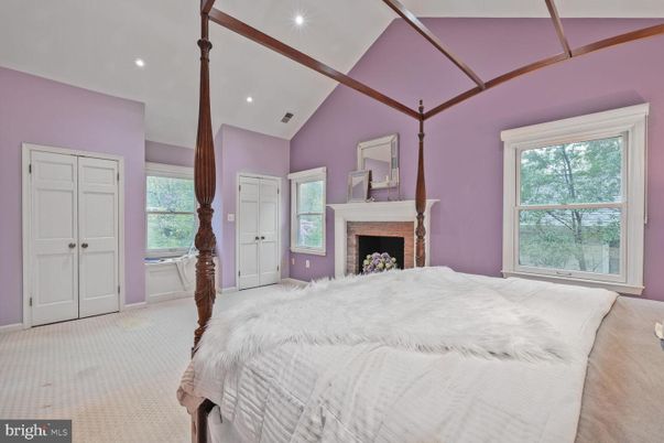Bedroom, Fireplace, Interior, Recessed Lighting