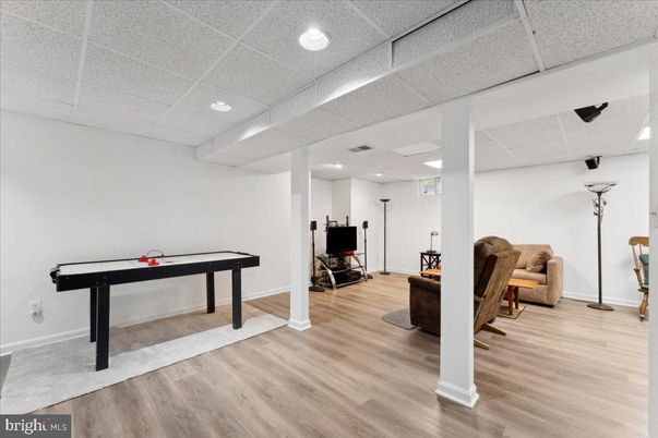 Game Room, Interior, Recessed Lighting, Wood Texture Flooring