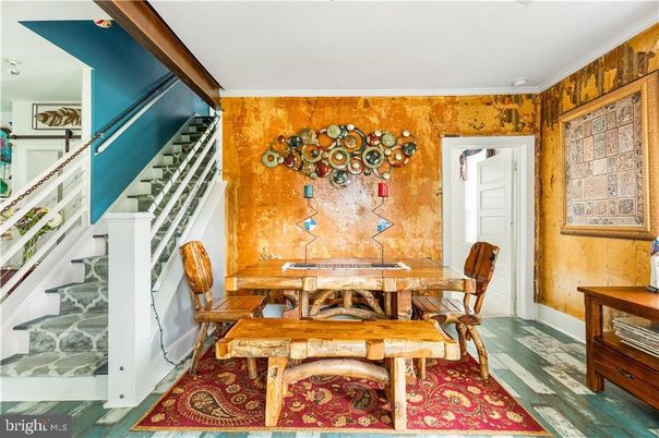 Dining room, Interior, Wood Texture Flooring