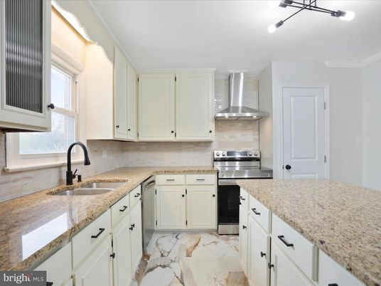 Interior, Kitchen, Marble, Stainless Steel Appliances