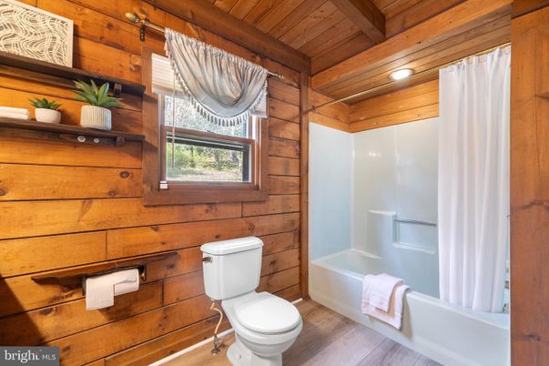 Bathroom, Interior, Wooden Beams, Wooden Ceilings, Wood Texture Flooring, Wooden Walls