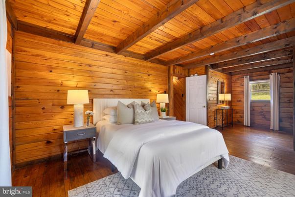 Bedroom, Interior, Wooden Beams, Wooden Ceilings, Wood Texture Flooring, Wooden Walls