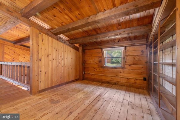 Empty room, Interior, Wooden Beams, Wooden Ceilings, Wood Texture Flooring, Wooden Walls