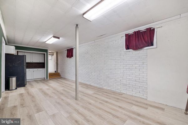 Empty room, Interior, Stone Walls, Wood Texture Flooring