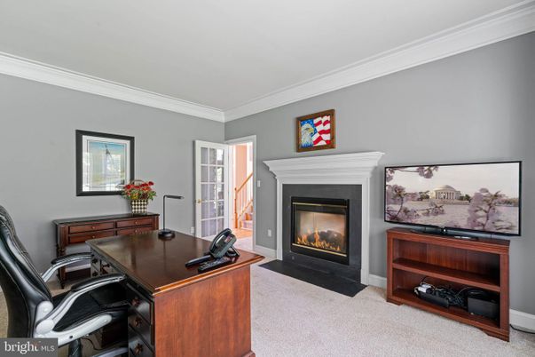 Fireplace, Home Office, Interior
