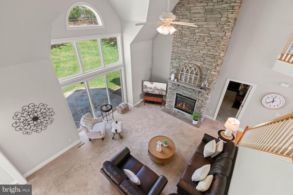 Fireplace, Interior, Living room, Stone Walls