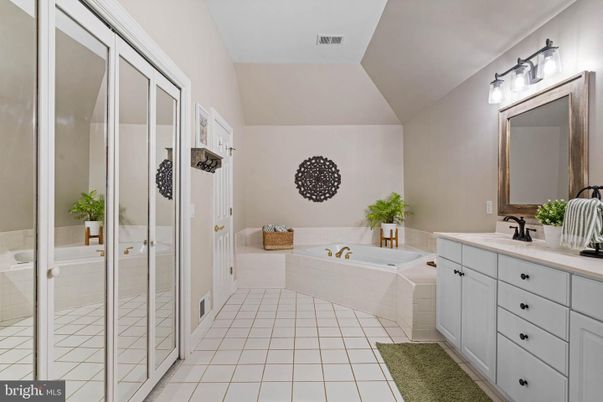 Bathroom, Dual Sink Vanities, Glass Shower, Interior
