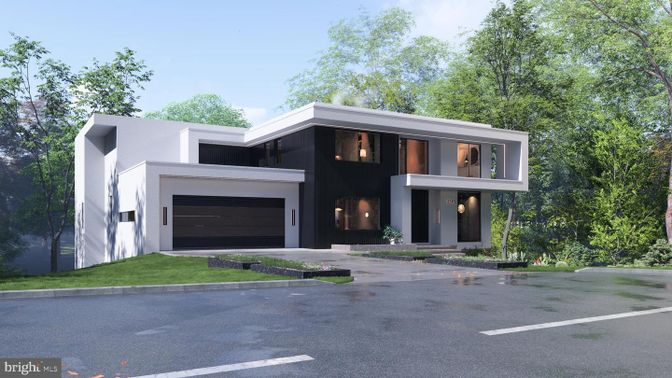 Attached, Exterior, Facade, Modern