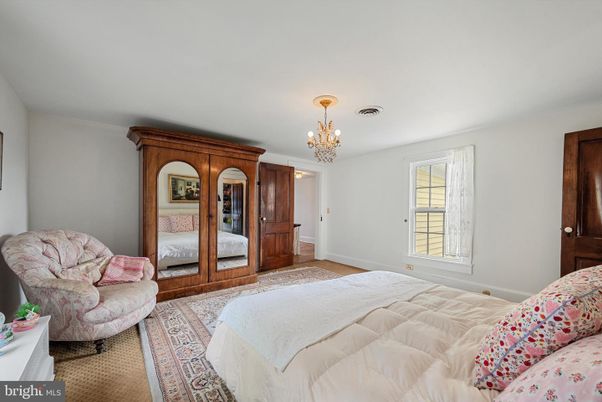 Bedroom, Chandelier, Interior