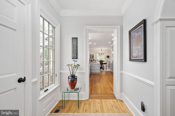 Chandelier, Interior, Kitchen, Pendant Lights, Recessed Lighting, Wood Texture Flooring