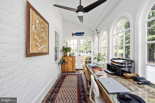 Home Office, Interior, Stone Walls
