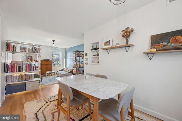 Dining room, Interior, Living room, Pendant Lights, Wood Texture Flooring