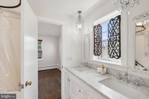 Bathroom, Dual Sink Vanities, Interior, Wood Texture Flooring