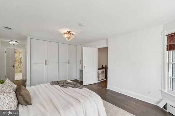 Bedroom, Chandelier, Interior, Wood Texture Flooring