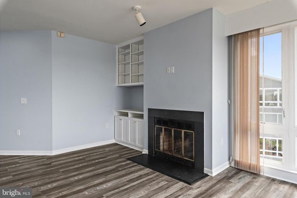 Empty room, Fireplace, Interior, Wood Texture Flooring