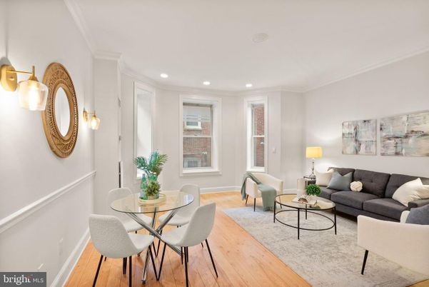 Dining room, Interior, Living room, Recessed Lighting, Wood Texture Flooring