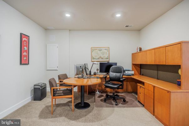 Home Office, Interior, Recessed Lighting