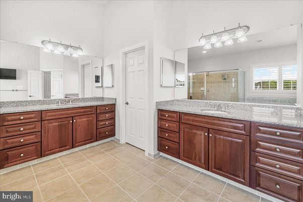 Bathroom, Dual Sink Vanities, Glass Shower, Interior