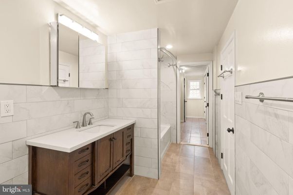 Bathroom, Glass Shower, Interior, Marble Walls