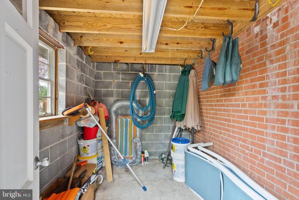 Interior, Stone Walls, Wooden Beams
