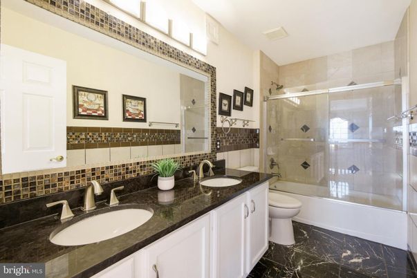 Bathroom, Dual Sink Vanities, Glass Shower, Interior, Marble