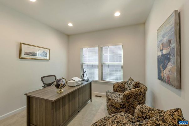 Home Office, Interior, Recessed Lighting