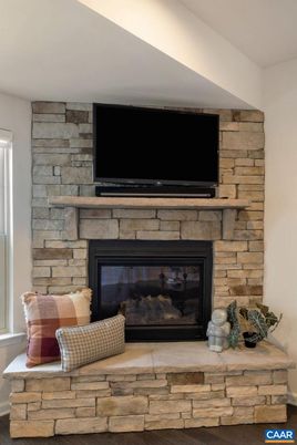 Fireplace, Interior, Stone Walls