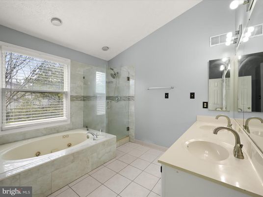 Bathroom, Dual Sink Vanities, Glass Shower, Interior