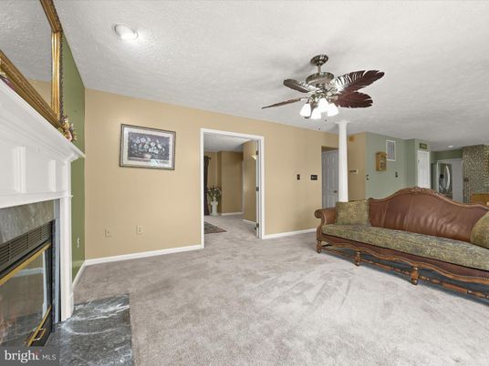 Empty room, Fireplace, Interior
