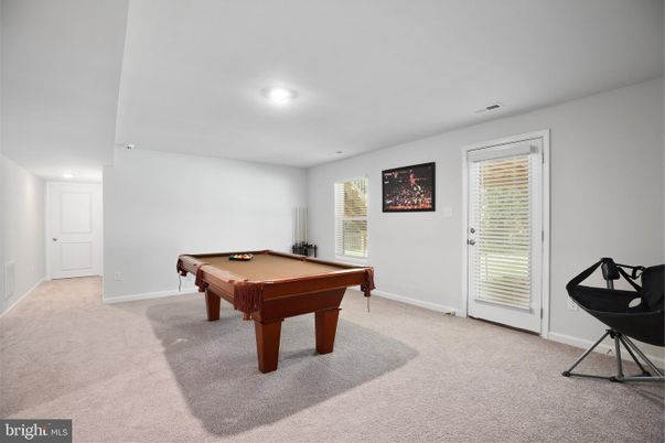Billiard Table, Game Room, Interior, Recessed Lighting