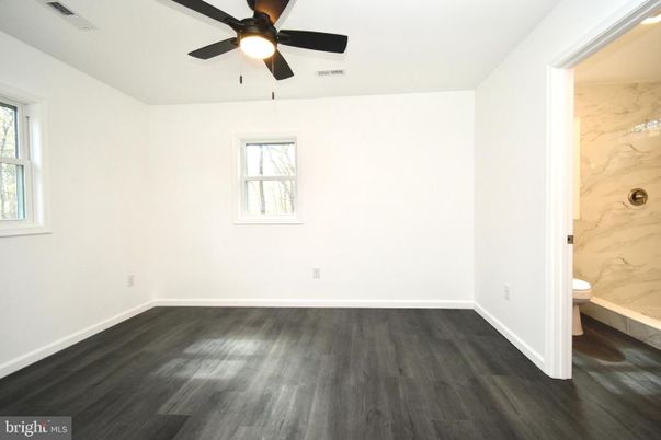 Bathroom, Empty room, Interior, Marble Walls, Wood Texture Flooring