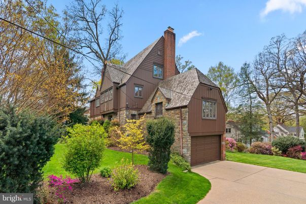 Attached, Exterior, Facade, Brick Facade, Tudor Revival