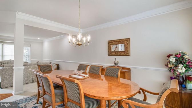 Chandelier, Dining room, Interior, Recessed Lighting