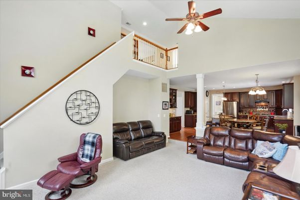 Dining room, Interior, Kitchen, Living room, Pendant Lights, Recessed Lighting, Stainless Steel Appliances, Wood Texture Flooring