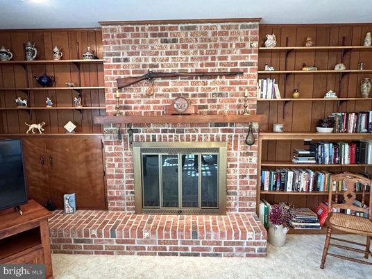Fireplace, Interior, Stone Walls