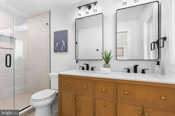 Bathroom, Dual Sink Vanities, Glass Shower, Interior