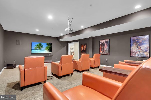 Interior, Projection Screen, Recessed Lighting, Theatre Room