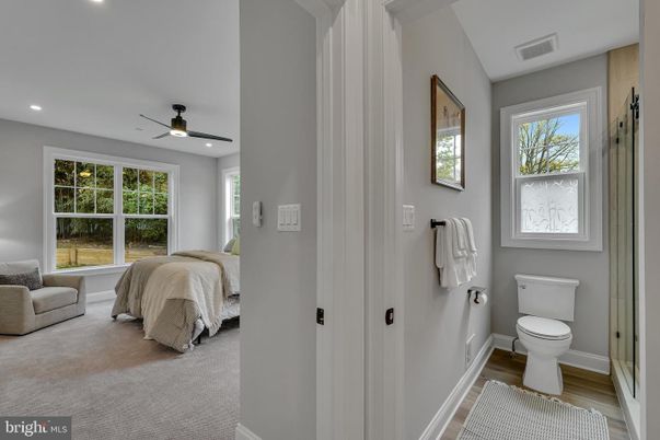Bathroom, Bedroom, Interior, Recessed Lighting, Wood Texture Flooring