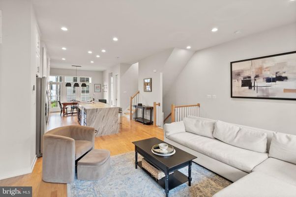 Dining room, Interior, Kitchen, Living room, Pendant Lights, Recessed Lighting, Wood Texture Flooring