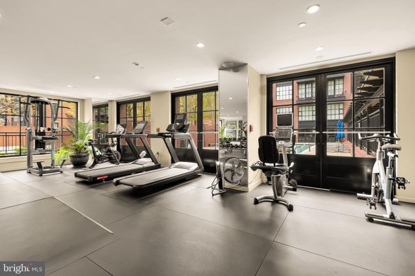Fitness Equipment, Gym, Interior, Recessed Lighting