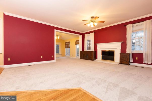 Empty room, Fireplace, Interior, Wood Texture Flooring