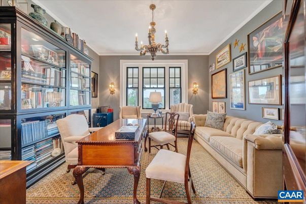 Chandelier, Home Office, Interior