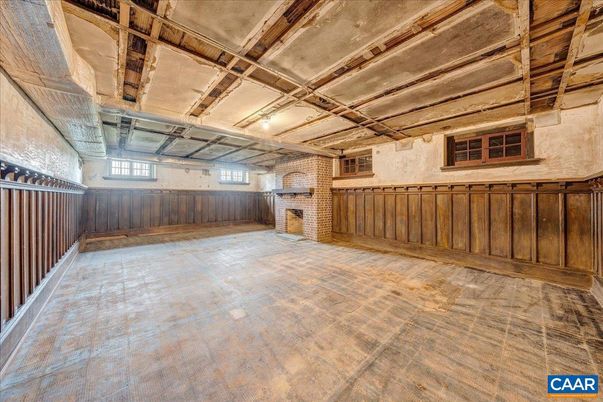 Interior, Stone Walls, Wooden Beams